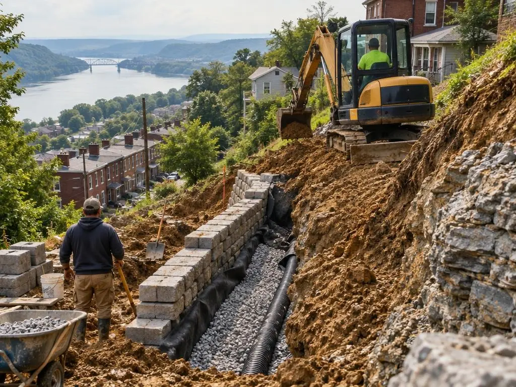 Retaining Wall Excavation in Cincinnati, OH